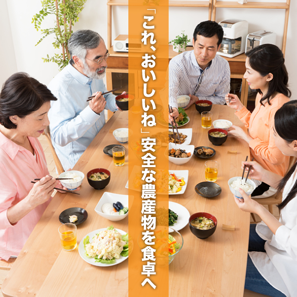 「これ、おいしいね」安全な農産物を食卓へ